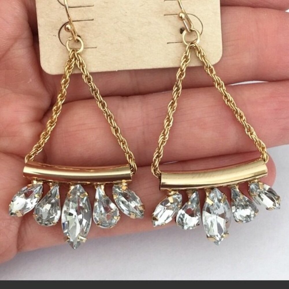 Lightweight Clear Acrylic‎ Statement Earrings